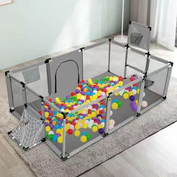 Children's Indoor Playpen and Ball Pit Fence with Mesh Panels