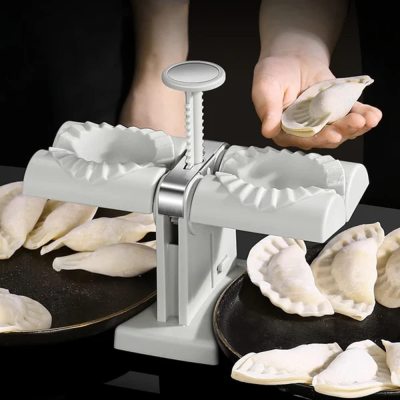 Dual-Head Automatic Dumpling Maker Press Mold | 2-at-a-Time Dumpling Machine