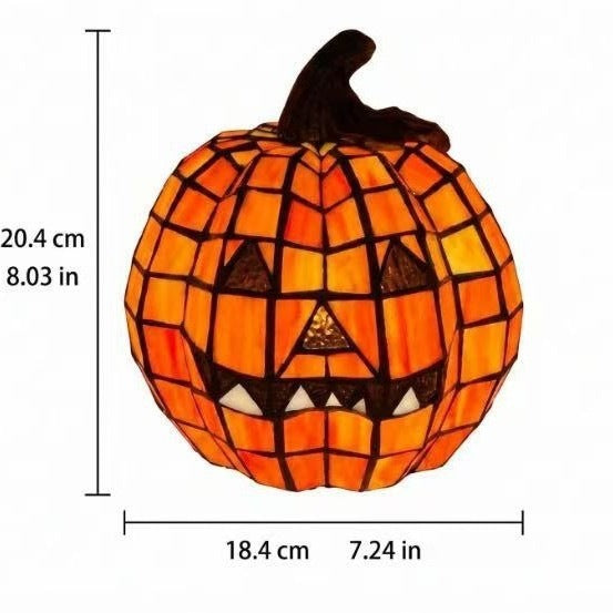Halloween Resin Pumpkin Lantern Decoration