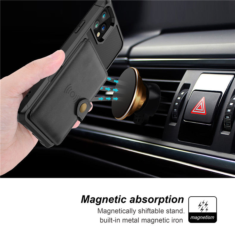 Magnetic Card Sleeve Wallet Case for iPhone 13 Series