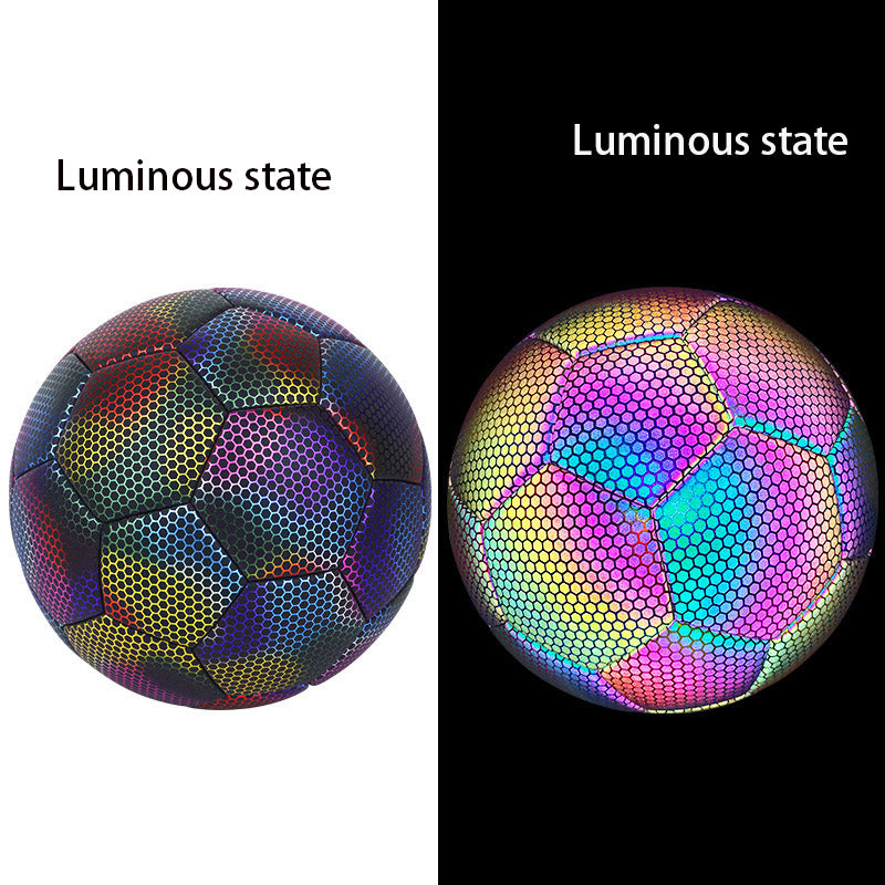 Reflective PU Soccer Ball for Match & Training