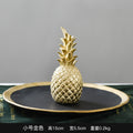 Resin Pineapple Figurine | Gold Crown Home Decor Sculpture | 3 Colors, 3 Sizes