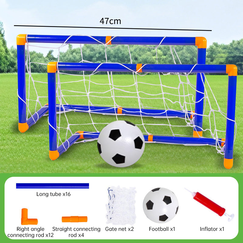 Mini Folding Soccer Goal Set with Detachable Posts for Kids