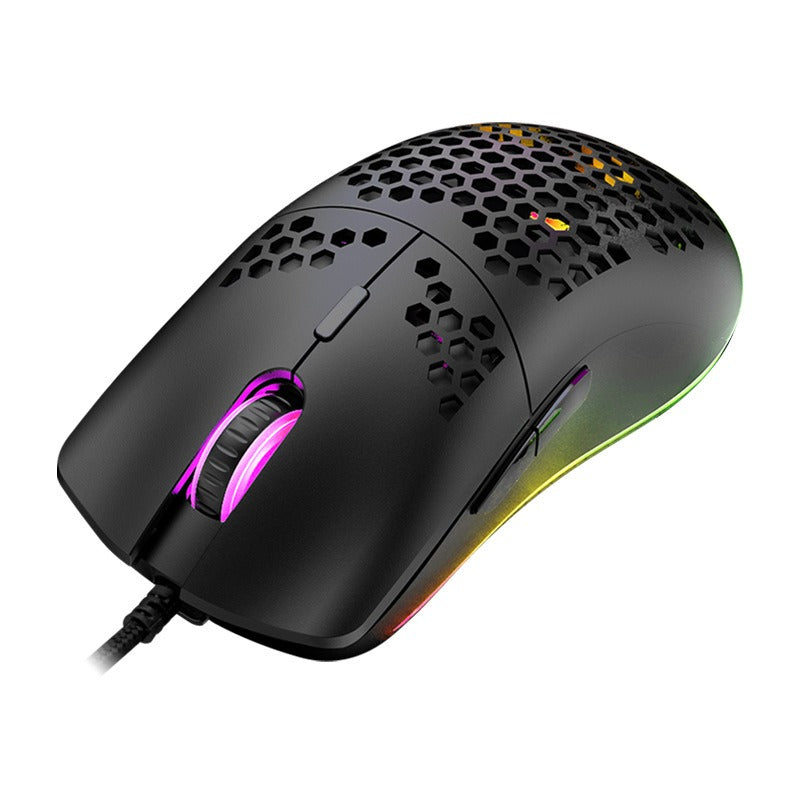 Wired RGB Gaming Mouse with Macro Programming, 6 Buttons
