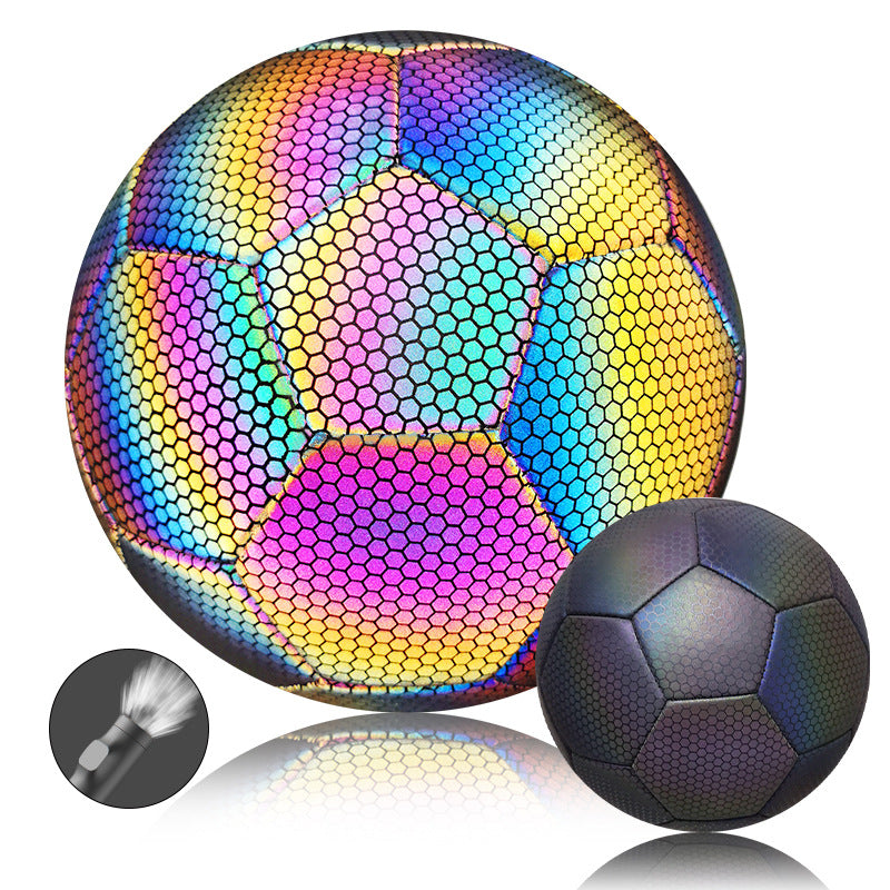Reflective PU Soccer Ball for Match & Training