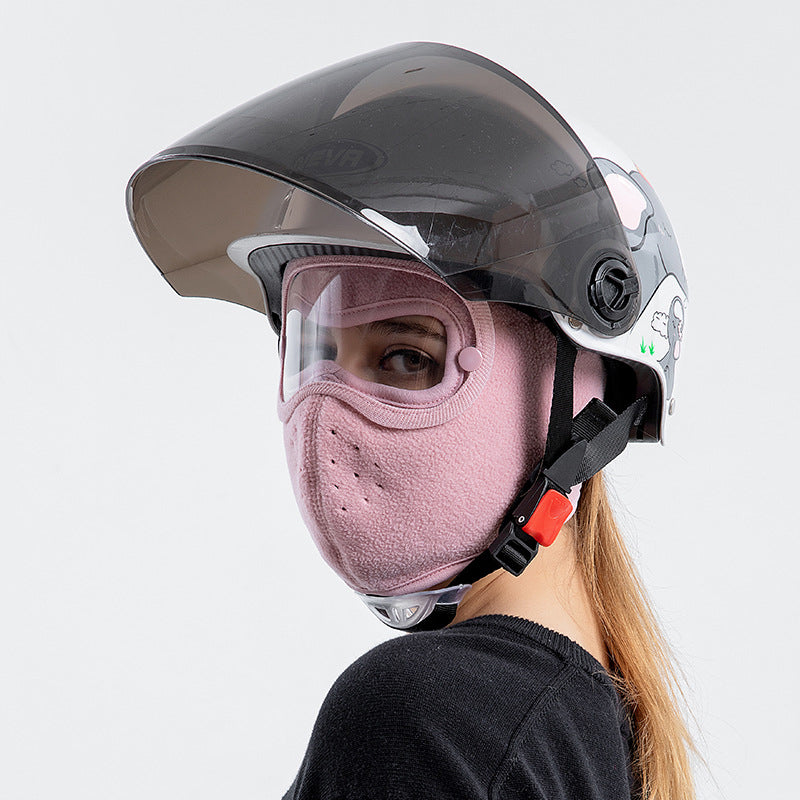 Fleece Balaclava Face Mask with Lens for adults