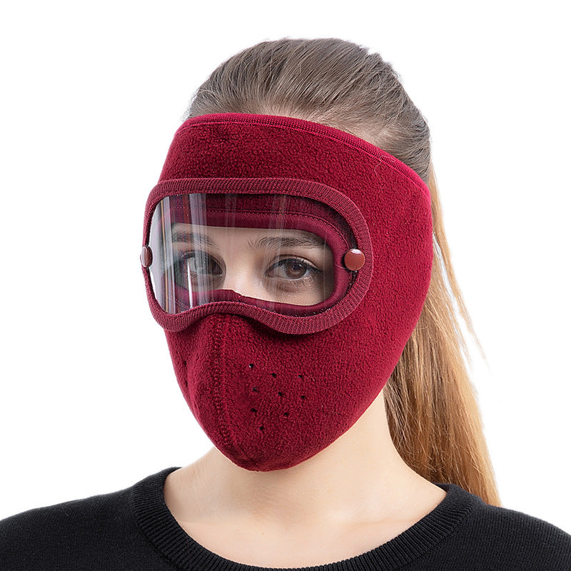 Fleece Balaclava Face Mask with Lens for adults