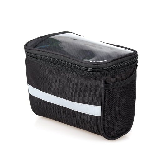 1.5L Insulated Bicycle Handlebar Bag with Touchscreen Window