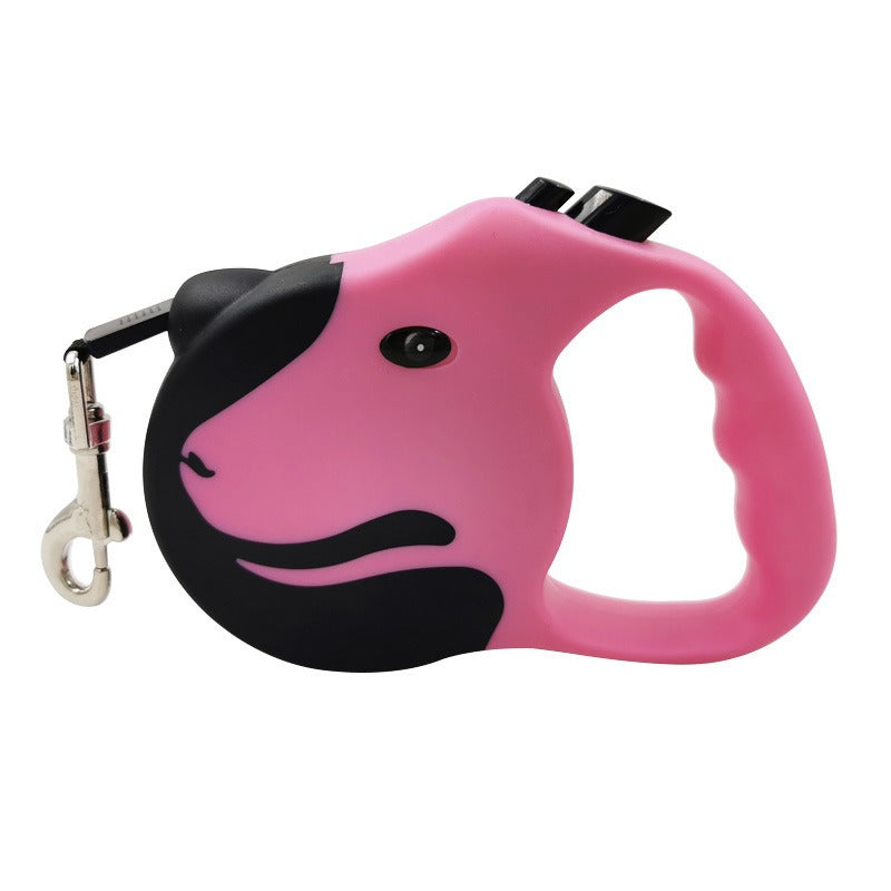 Heavy-Duty Retractable Dog Leash for Medium & Large Dogs – 5M or 8M, 50kg Rated, One-Button Brake | 4 Colors