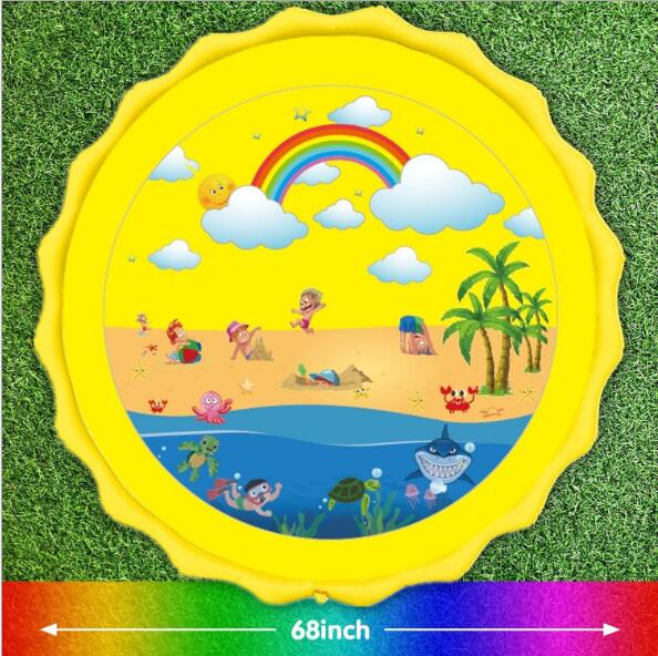 Kids’ PVC Sprinkler Splash Pad Water Mat