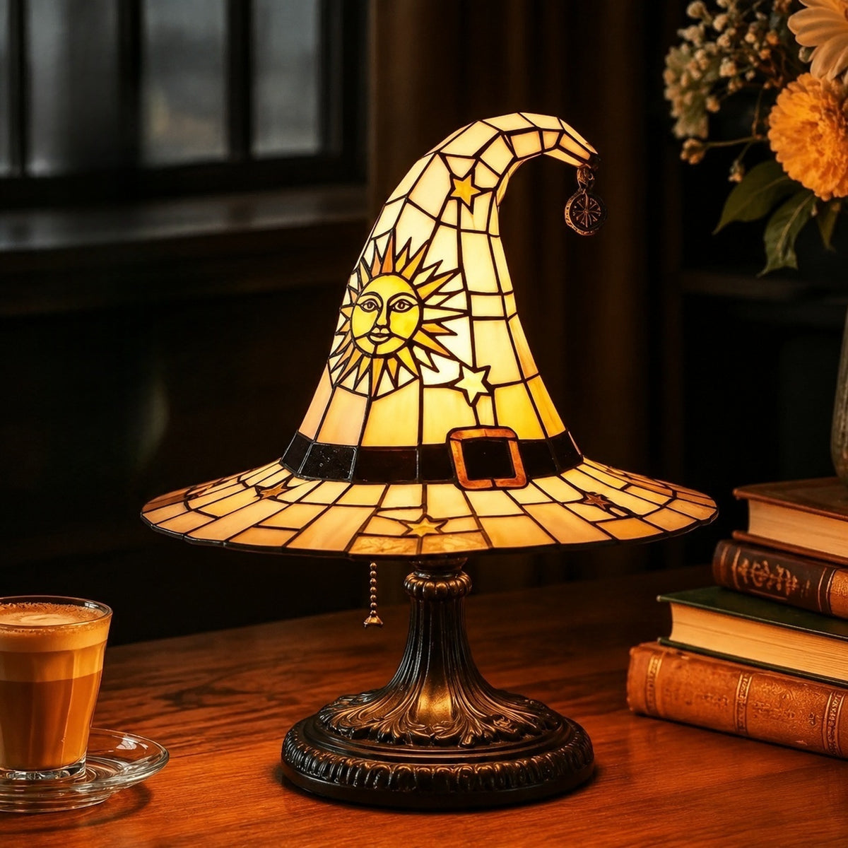 Halloween Witch Hat Decorative Lamp, 8 Color Options