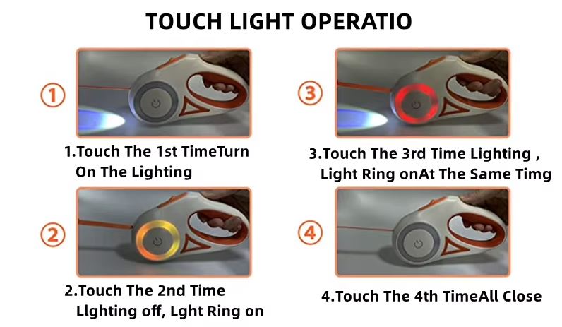 LED Glow Retractable Dog Leash – Built-In Ring Light, One-Button Brake, 3M or 5M | 3 Colors