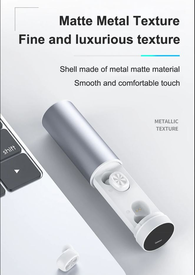 B9 Bluetooth 5.0 Wireless Earbuds with Touch Controls and Charging Case