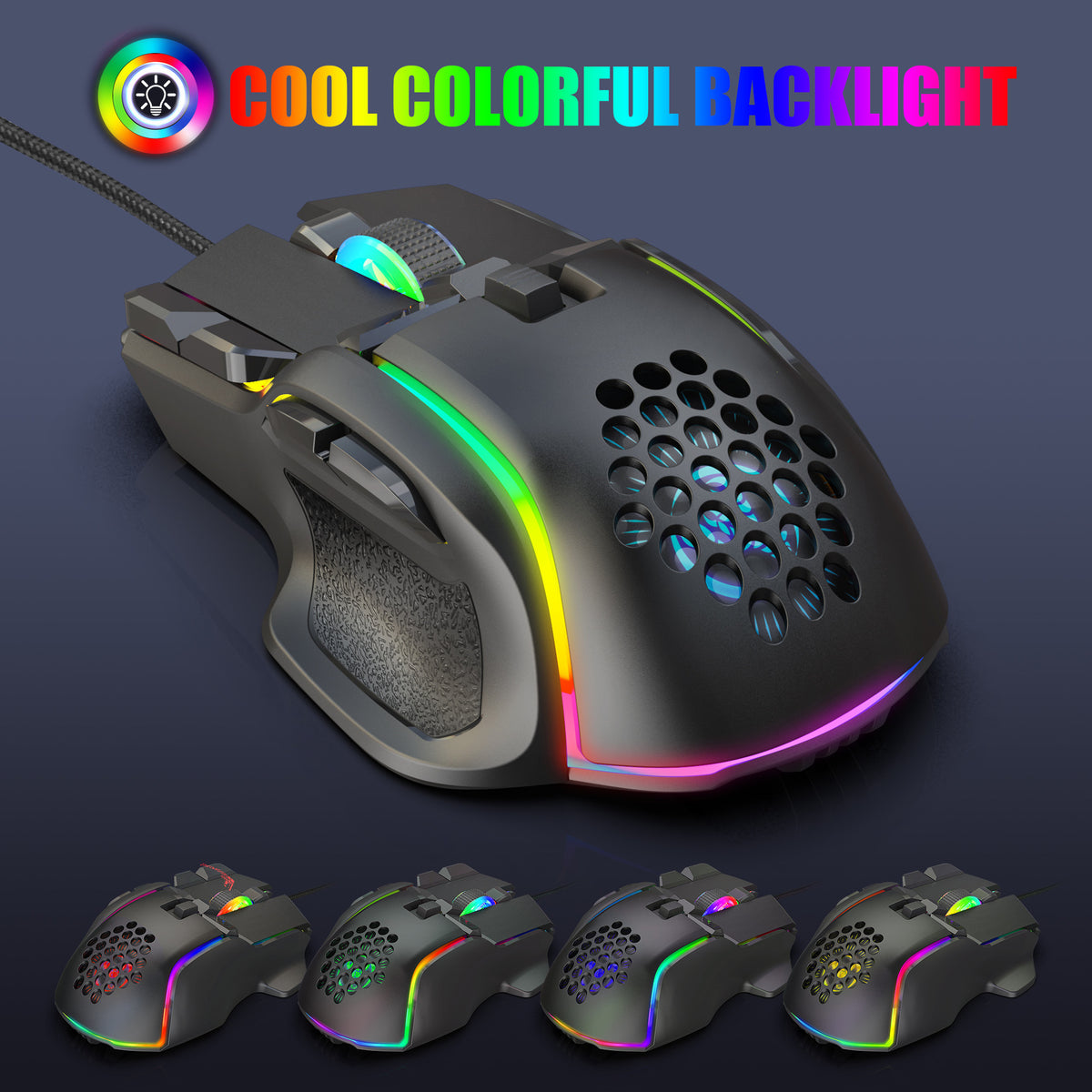 S700 10-Key Programmable RGB Gaming Mouse