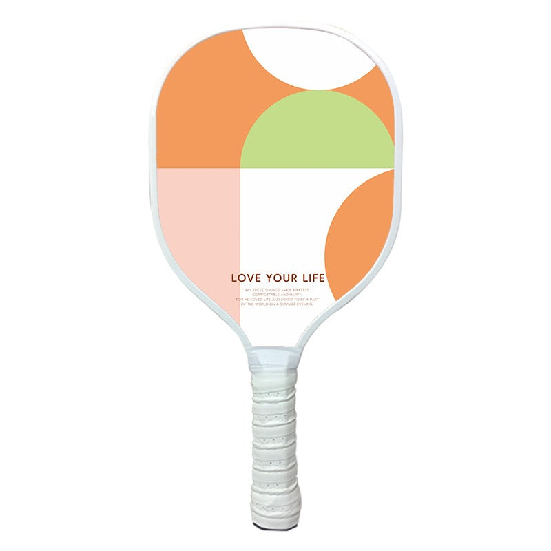 Beginner Pick Racket Paddle with Solid Wood Core and PU Grip