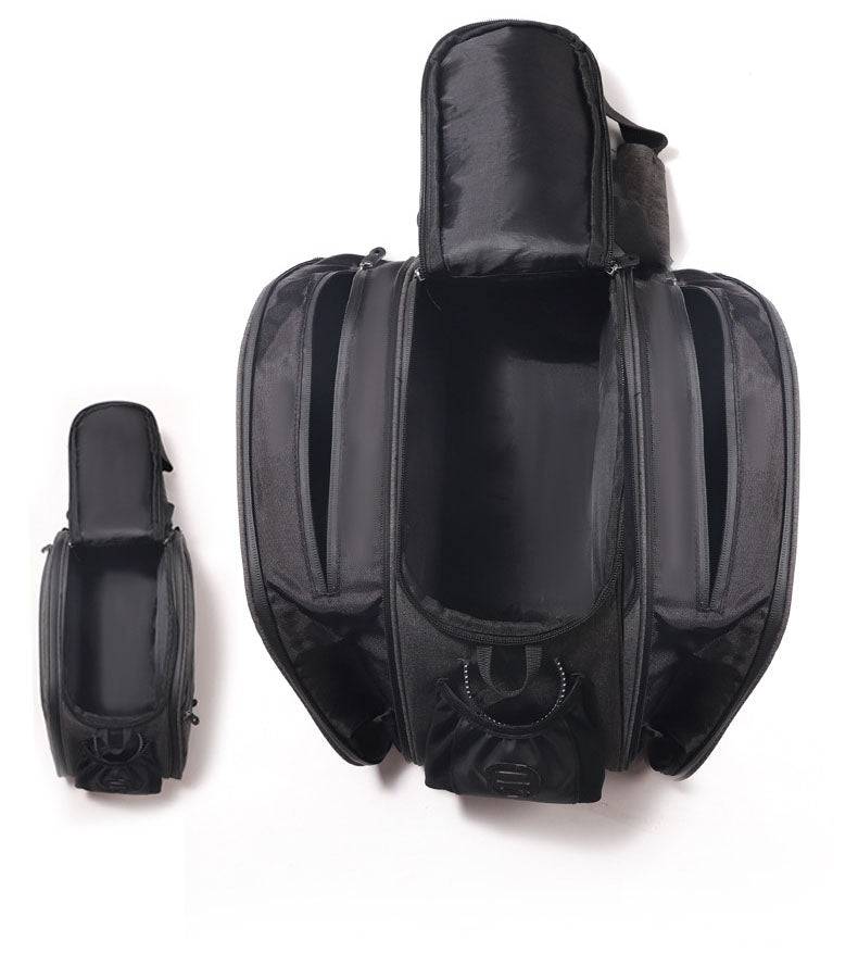 Expandable 840D Nylon Bicycle Rear-Rack Pannier Bag