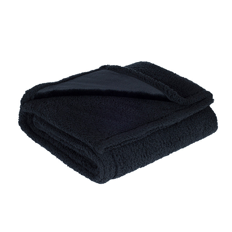 Waterproof Sherpa Fleece Pet Blanket – Soft Plush Throw Pad for Dogs & Cats