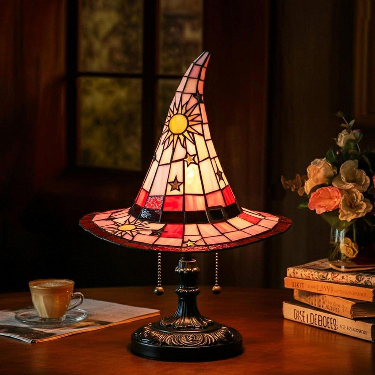 Halloween Witch Hat Decorative Lamp, 8 Color Options