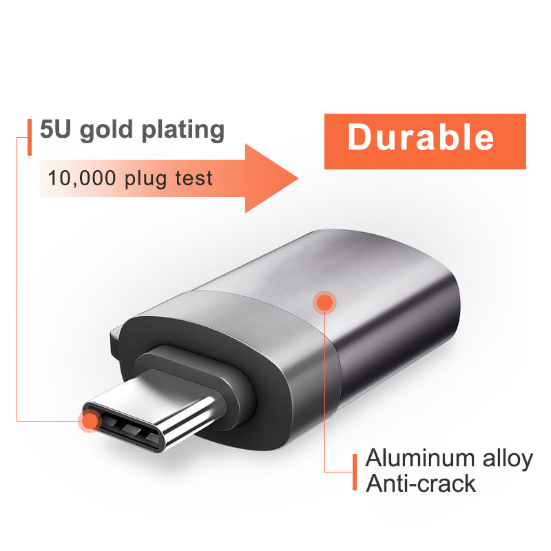 USB-C 3.0 OTG Adapter for Charging and Data