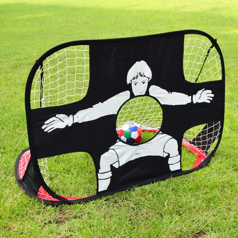 Portable Pop-Up Soccer Goal with 5-Target Training Net