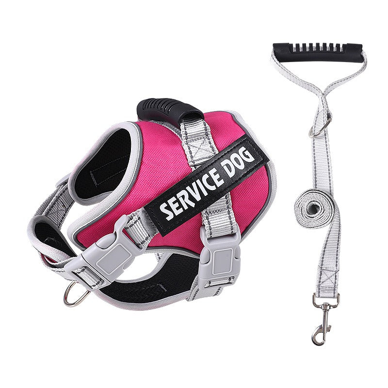 No-Pull Dog Harness with Reflective Trim, Top Handle & Velcro Patch – Padded, Adjustable, Dual D-Ring | XS–XXL | 10 Colors | Optional Leash Bundle