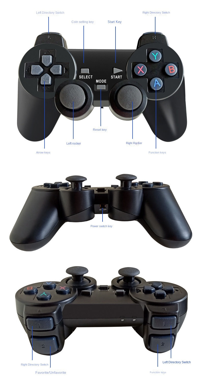 M8 Retro Wireless Game Console with 2 Controllers