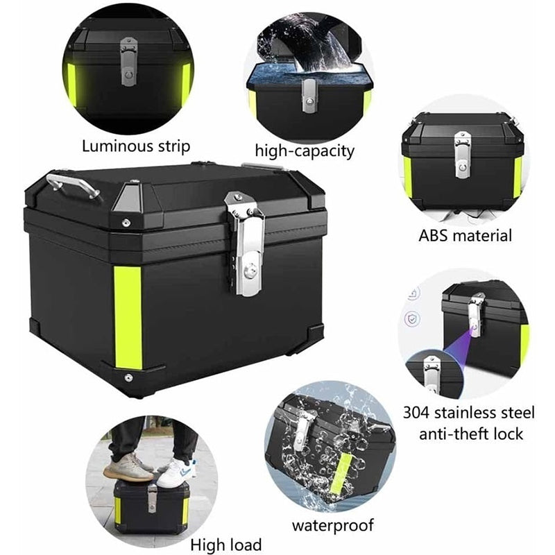 45L Motorcycle Top Case – Quick Release Trunk for BMW R1200GS/R1250GS, Honda, Kawasaki, Suzuki
