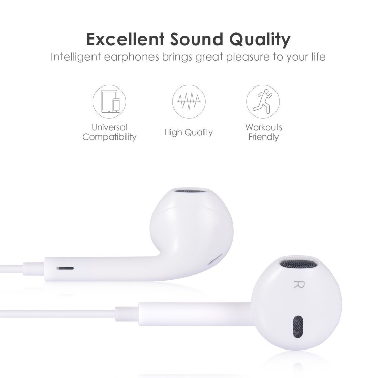 3.5 mm Wired In-Ear Earphones with Remote & Microphone