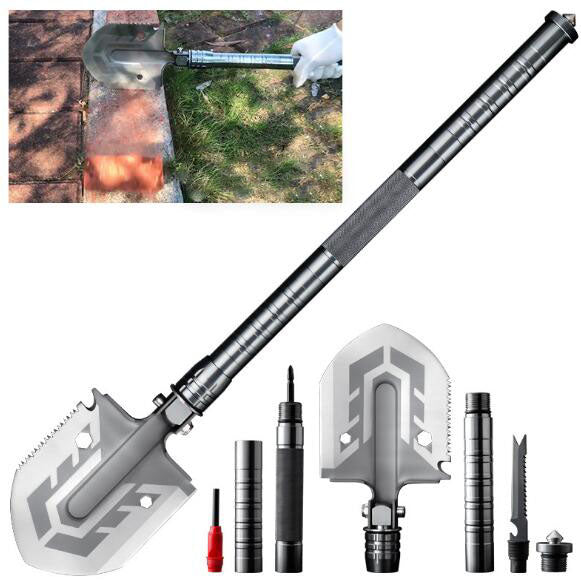 Folding Carbon Steel Multi-Purpose Camping Shovel