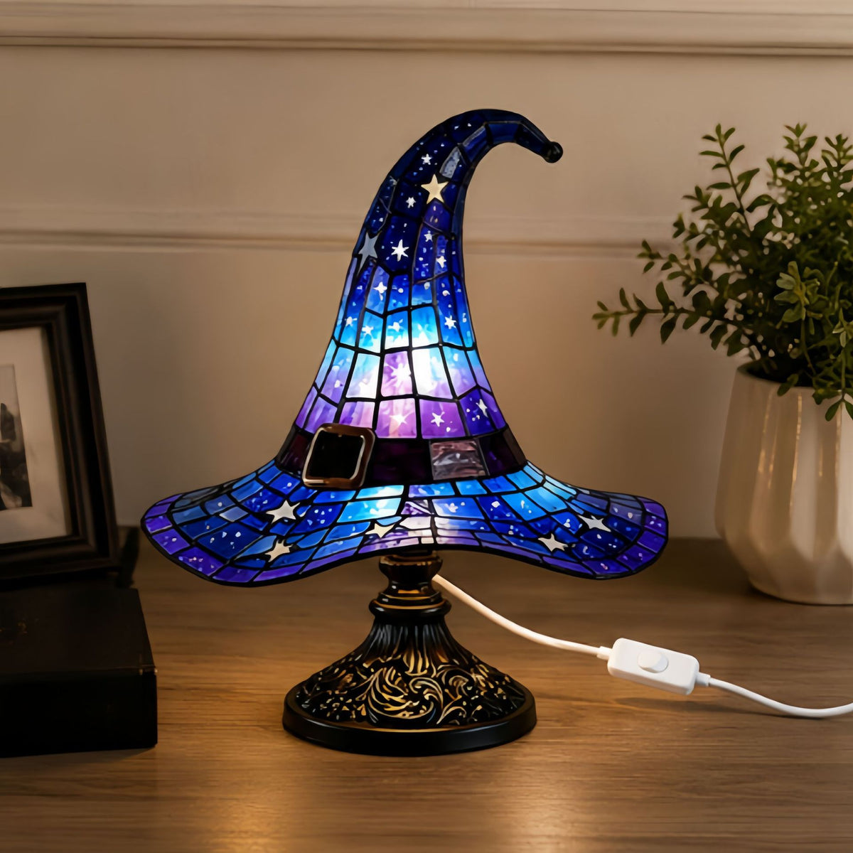 Halloween Witch Hat Decorative Lamp, 8 Color Options