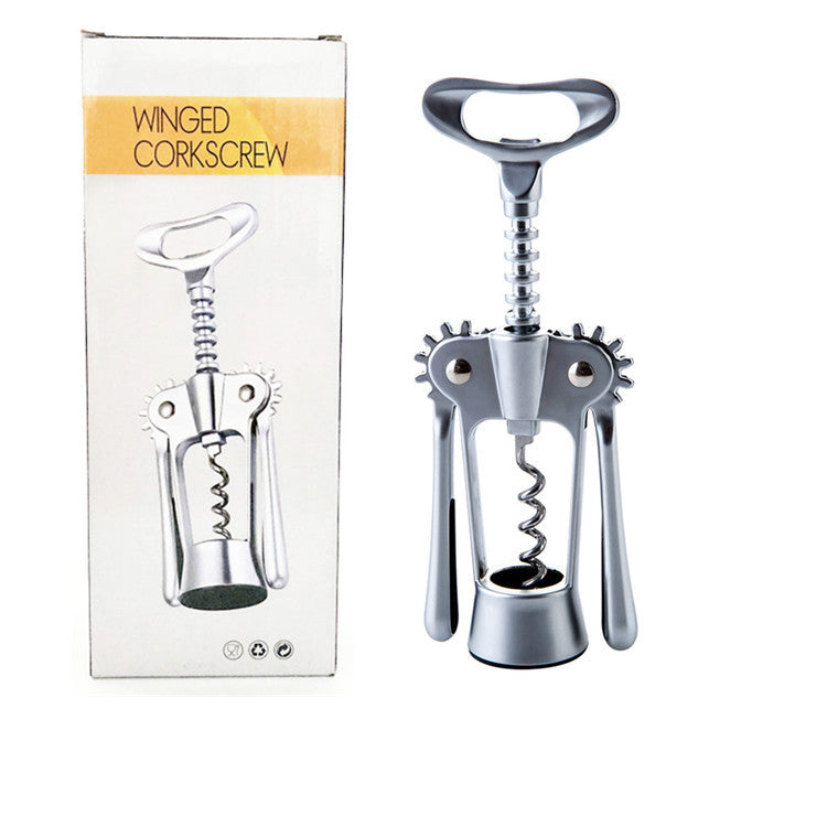 Premium Winged Corkscrew Wine Opener – Zinc Alloy Wing Lever Bottle Opener | Gift Box | Rose Gold, Chrome & White Nickel
