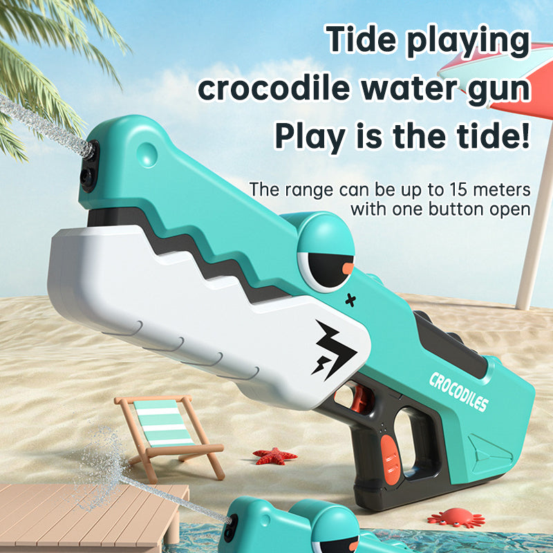 Automatic Electric Crocodile Water Gun, Small and Large
