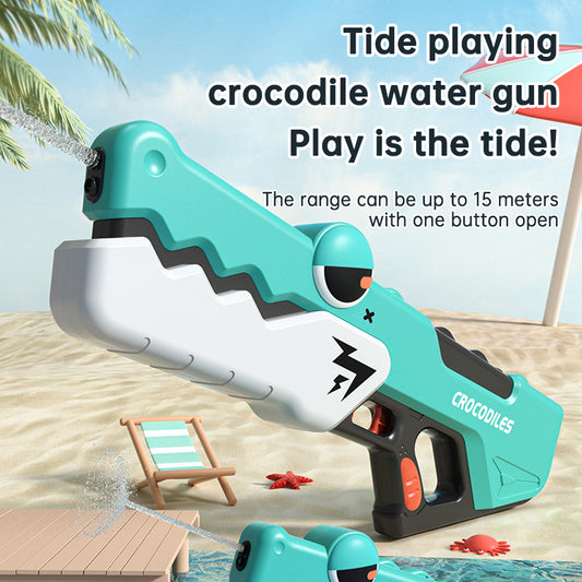 Automatic Electric Crocodile Water Gun, Small and Large