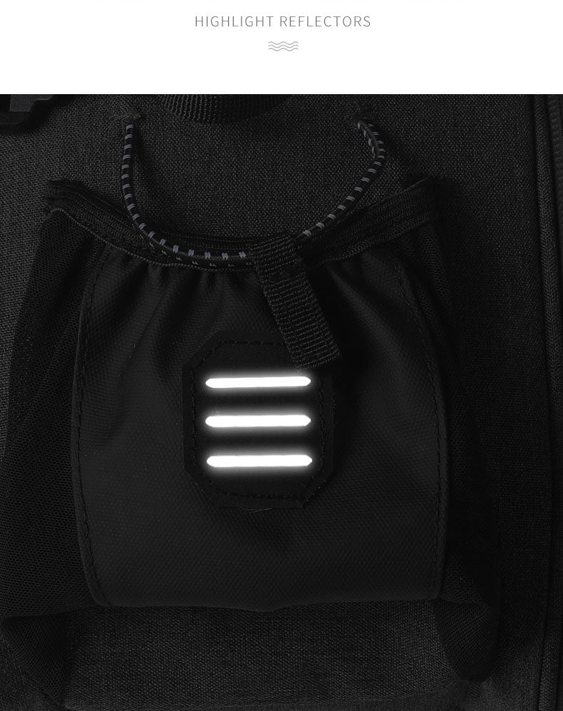 Expandable 840D Nylon Bicycle Rear-Rack Pannier Bag