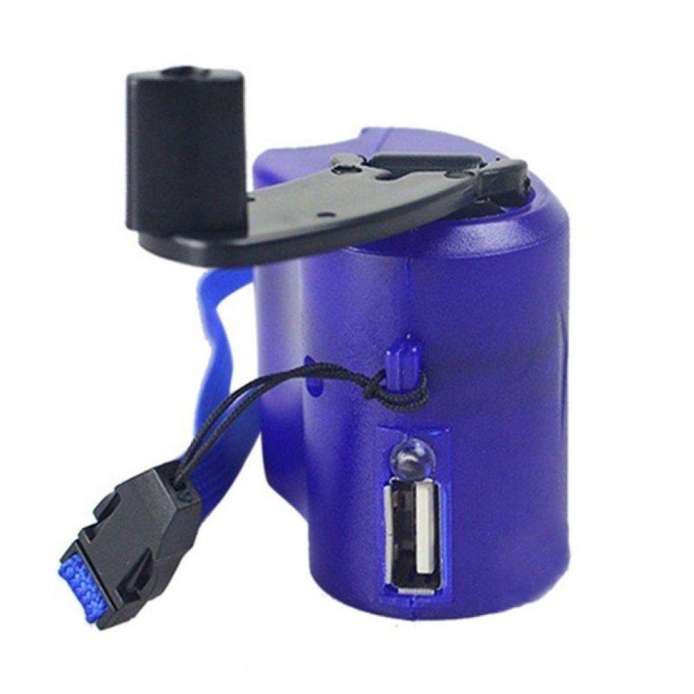 Hand-Crank USB Emergency Charger with LED Light, 5V/600mA
