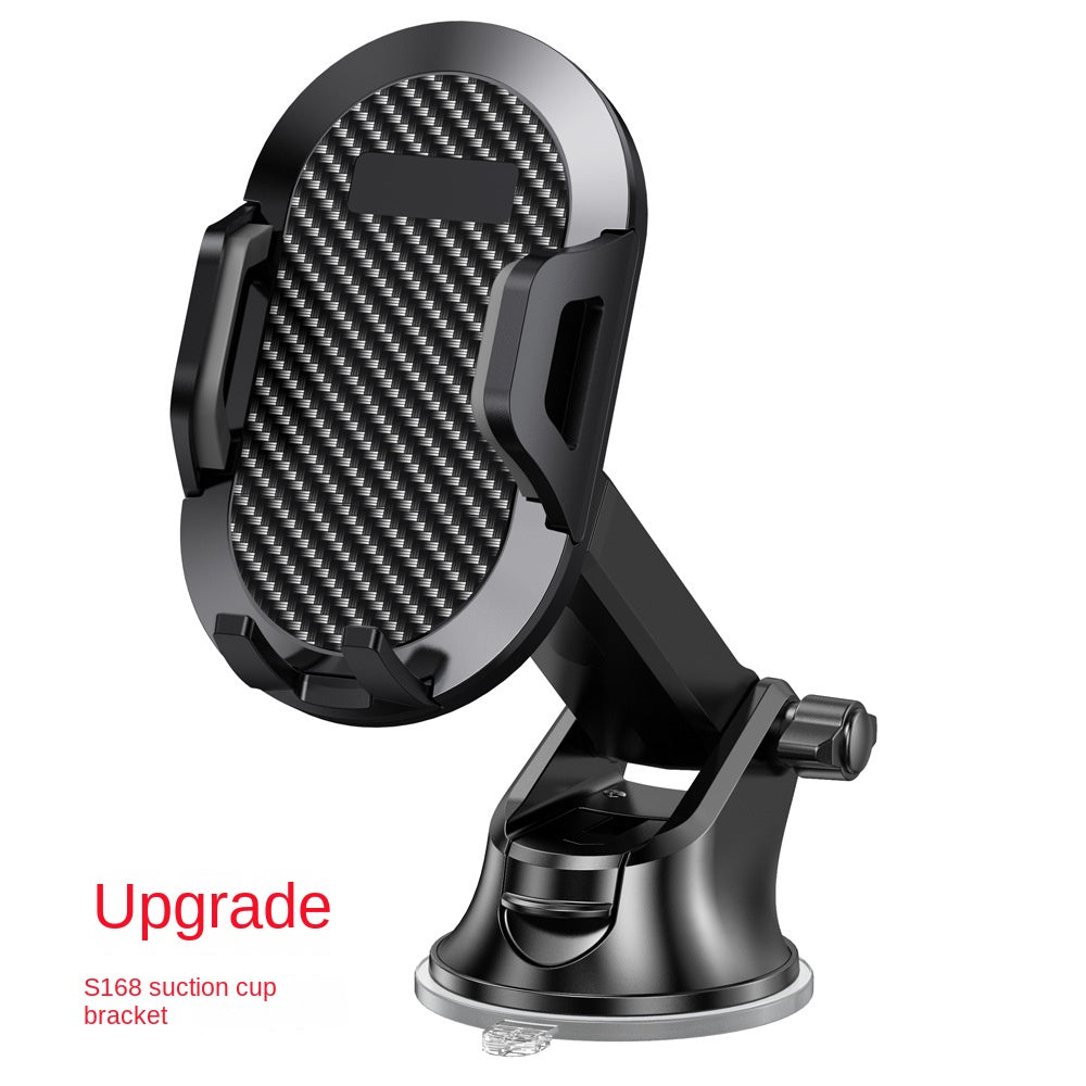 Universal Auto-Lock Car Phone Mount – Air Vent, Suction Cup & Clamp | Telescopic Arm, One-Hand Operation | Fits All Phones