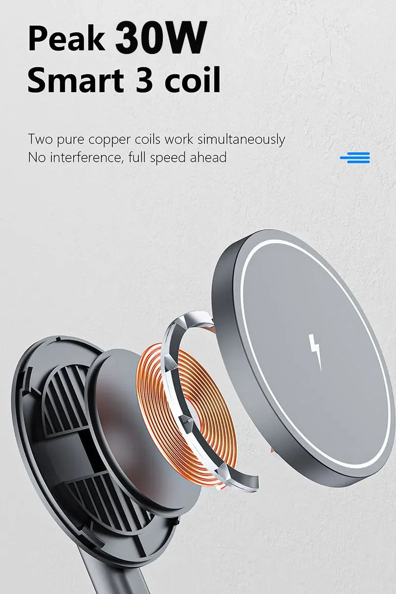 3-in-1 Magnetic Wireless Charging Stand for Phone, Watch and Earbuds