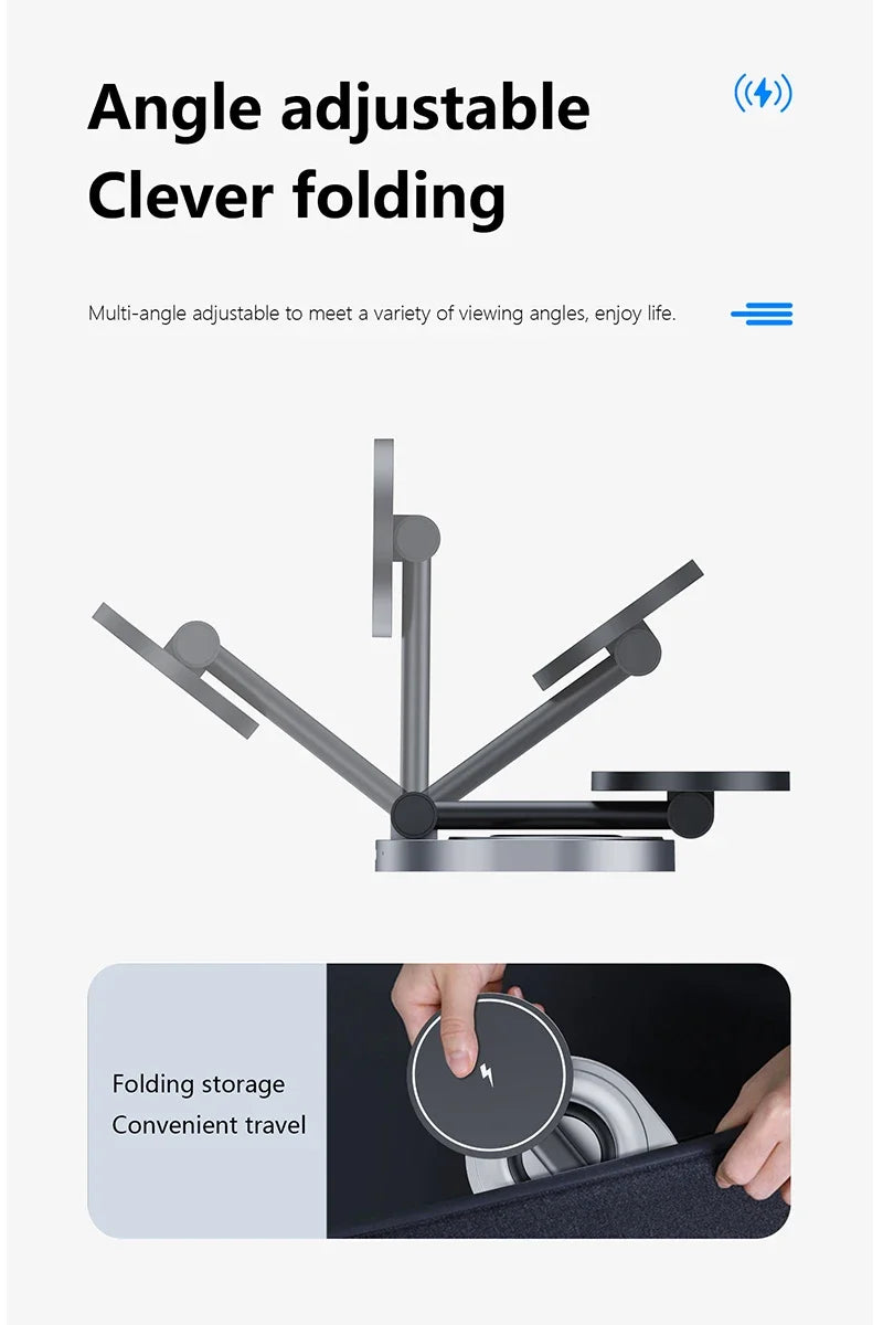 3-in-1 Magnetic Wireless Charging Stand for Phone, Watch and Earbuds