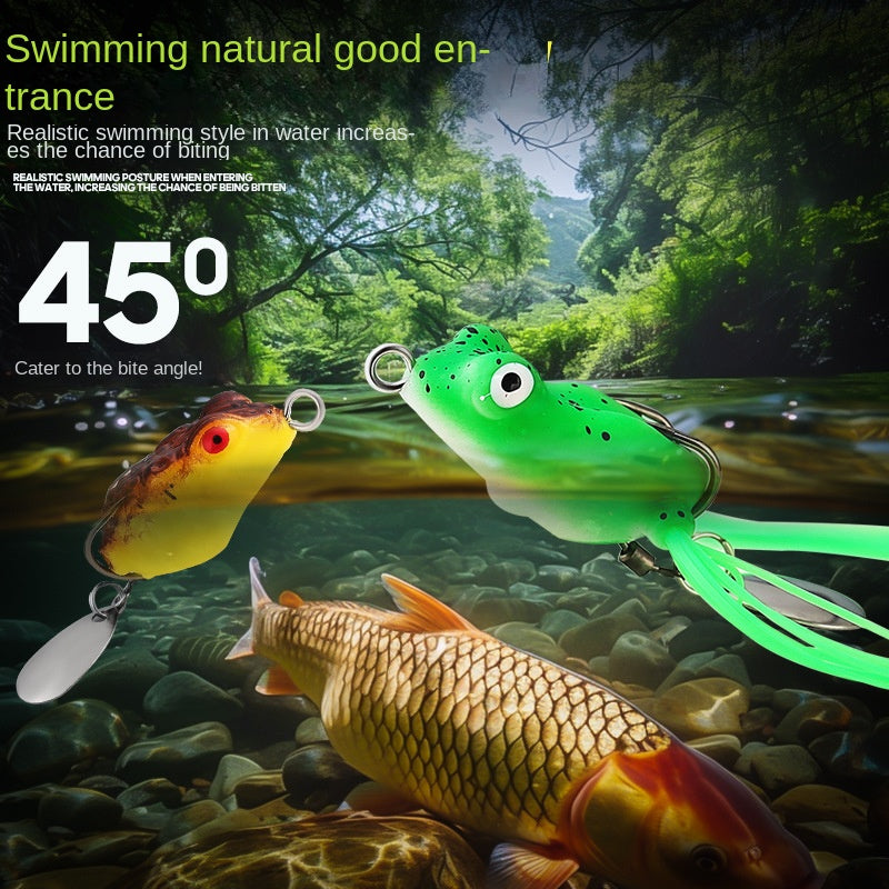 3 cm Double-Whisker Frog Fishing Lure Set, 11 Pieces