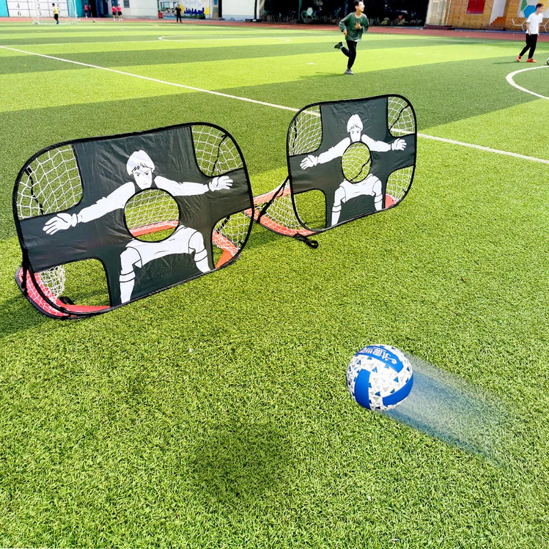 Portable Pop-Up Soccer Goal with 5-Target Training Net