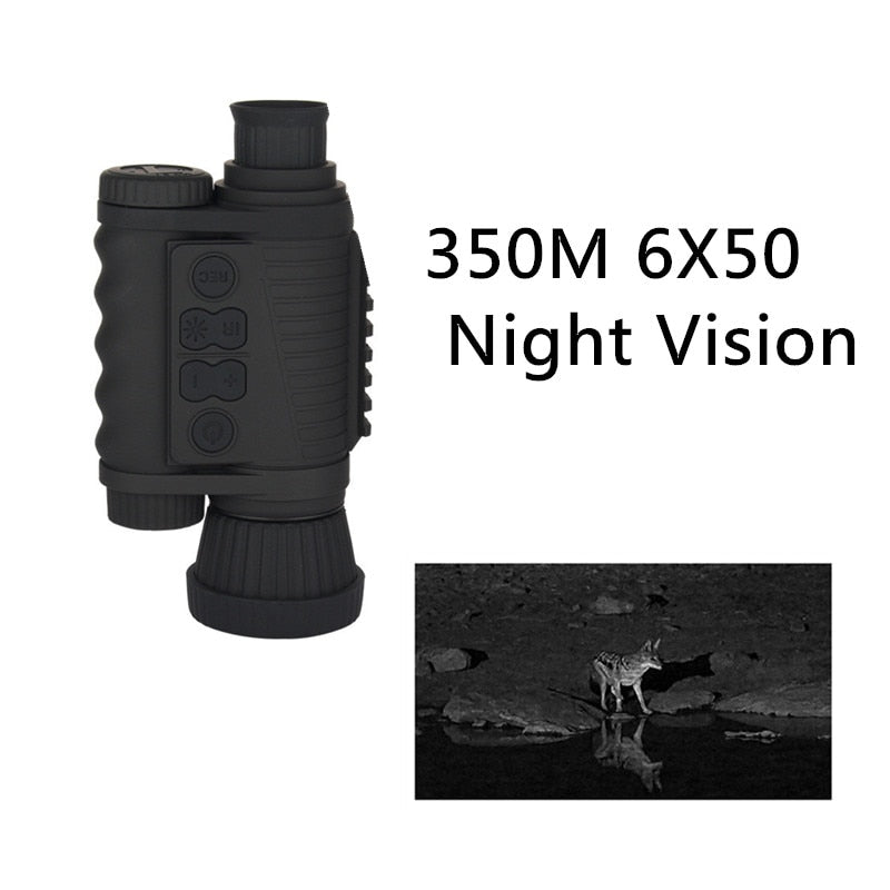 6×50 Infrared Digital Night-Vision Monocular with 1.5-Inch Display