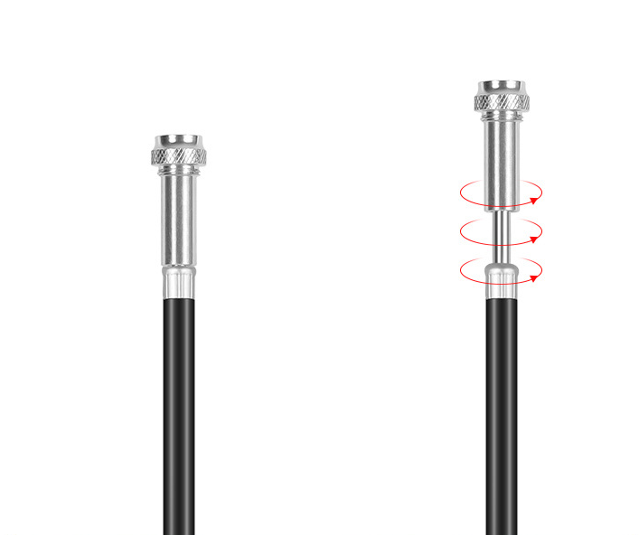Mini Aluminum Alloy Bicycle Pump with 160 PSI and Dual Valve