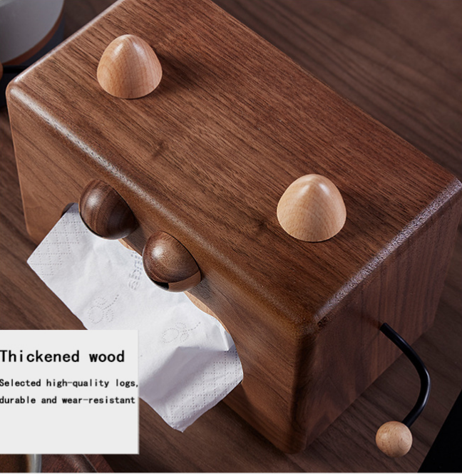Small Monster Wooden Tissue Box Holder