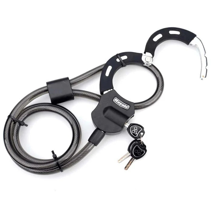 1.2 m × 14 mm Braided Steel Cable Lock with Key