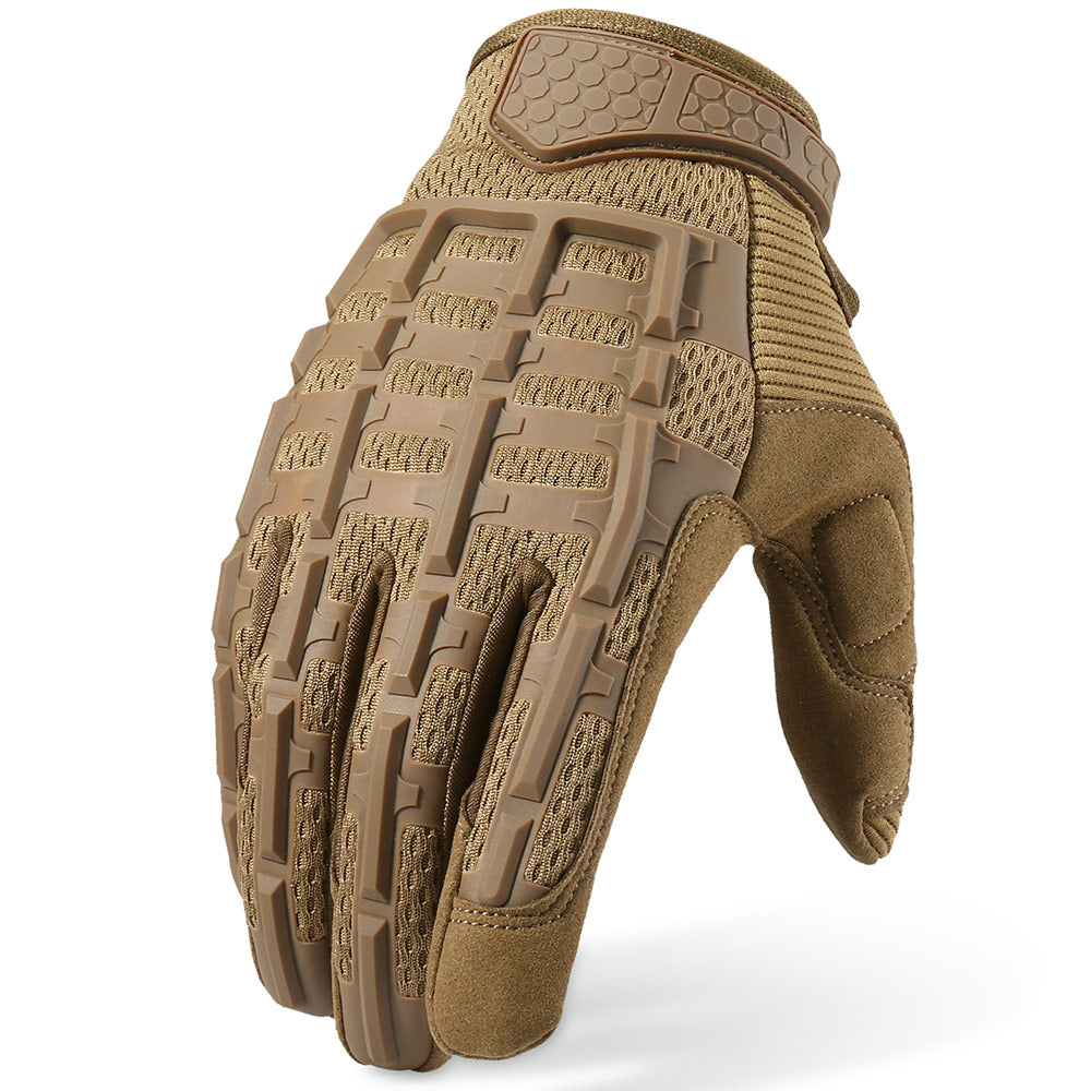 Full-Finger Tactical Gloves with Rubber Knuckle Protection