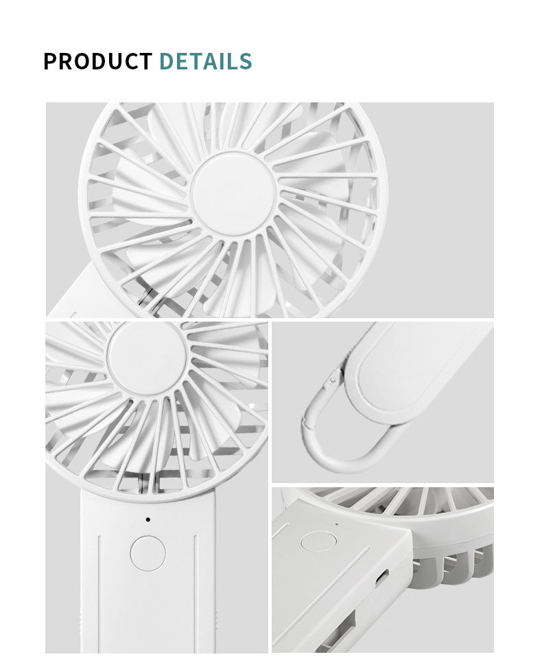 Mini USB Oscillating Desk Fan – 3-Speed Quiet Portable Fan for Office, Home & Outdoor Use