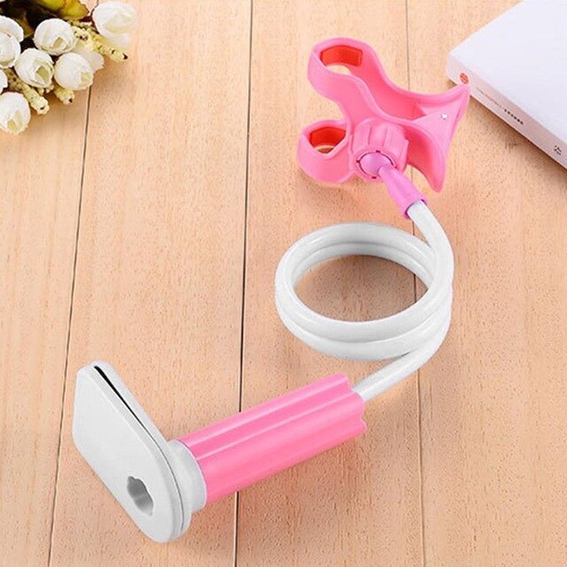 360° Flexible Long-Arm Phone Holder for Desk, Bed & Car