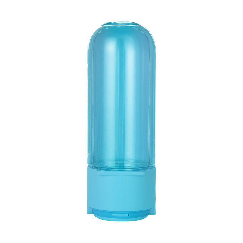 Flip-Top Portable Pet Water Bottle with Built-In Drinking Trough – 420ml, Leak-Proof, Lanyard Included | 4 Colors