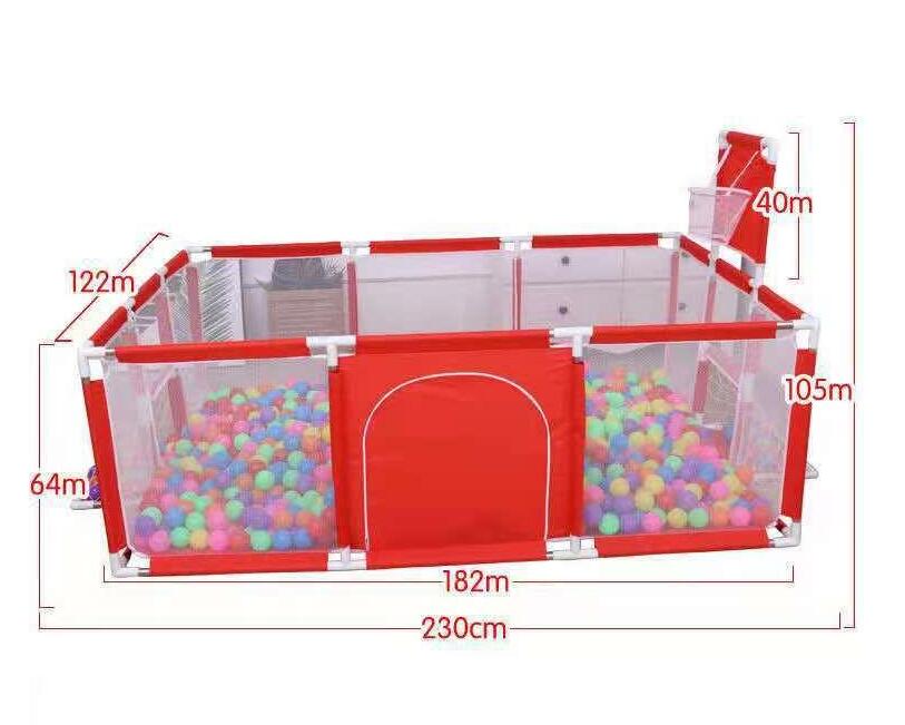 Children's Indoor Playpen and Ball Pit Fence with Mesh Panels