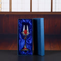 Enamel Rose Crystal Wine Glass | Hand-Painted Goblet & Decanter Gift Set